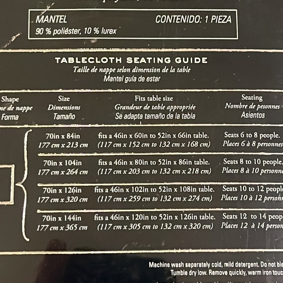 Waterford Fine Linens Acadia 70”x144” Tablecloth new Crimson red holidays - Picture 5 of 9